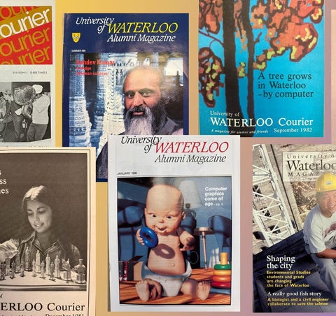 Copies of old editions of Waterloo Magazine