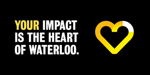 your impact is the heart of waterloo